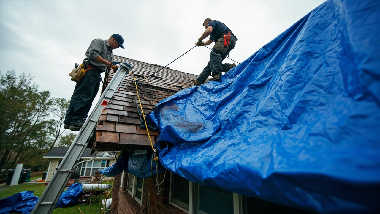 How We Execute Emergency Roof Tarping Under Pressure