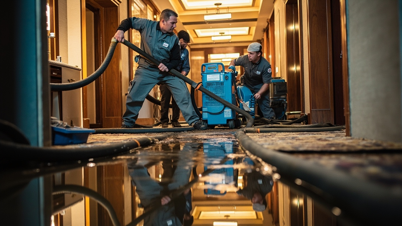 Hotel & Hospitality Flood Cleanup in Houston – Minimize Downtime and Protect Guest Operations 24/7