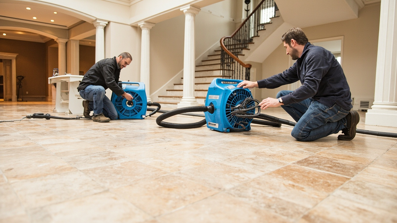 How to Save Natural Stone Flooring After a Flood in Your Fulshear Home