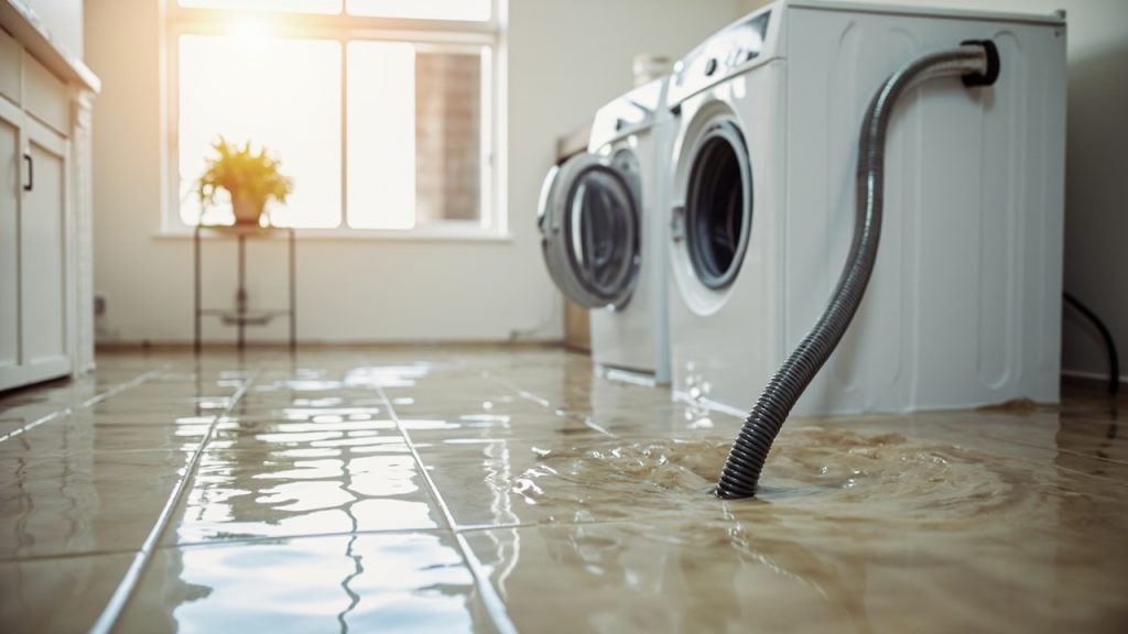 What to do when your washing machine hose floods y